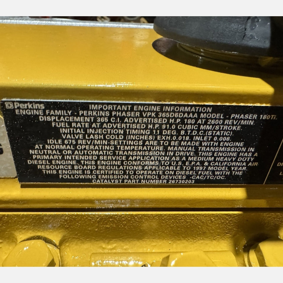 1997 Perkins 1006.6 180 HP 6 Cyl Industrial Diesel Engine For Sale – 6.0L - hdengines.com