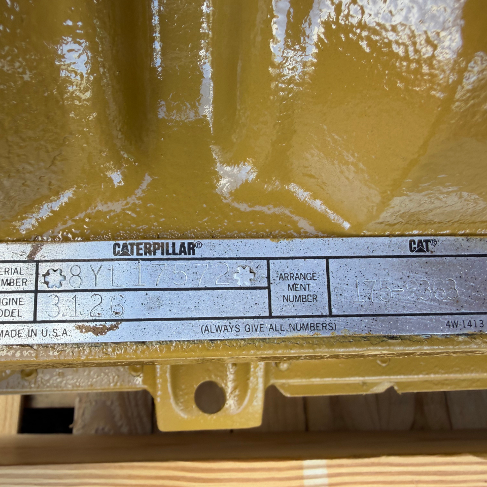 1999 CAT 3126 Diesel Engine, 230 HP, 7.2 L, AR #160-2884, Long Block #0R-7907