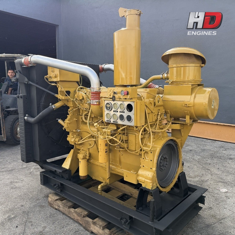 2000 CAT 3406E 575HP 6 Cyl – Industrial Diesel Power Unit with Control Panel - hdengines.com