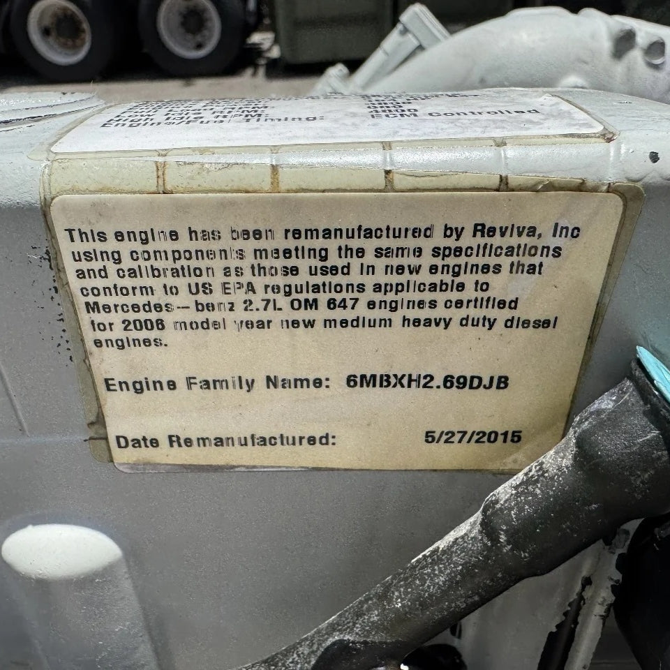 2006 Mercedes-Benz OM647 154 HP 5 Cyl Diesel Engine For Sale– Reviva Reman - hdengines.com
