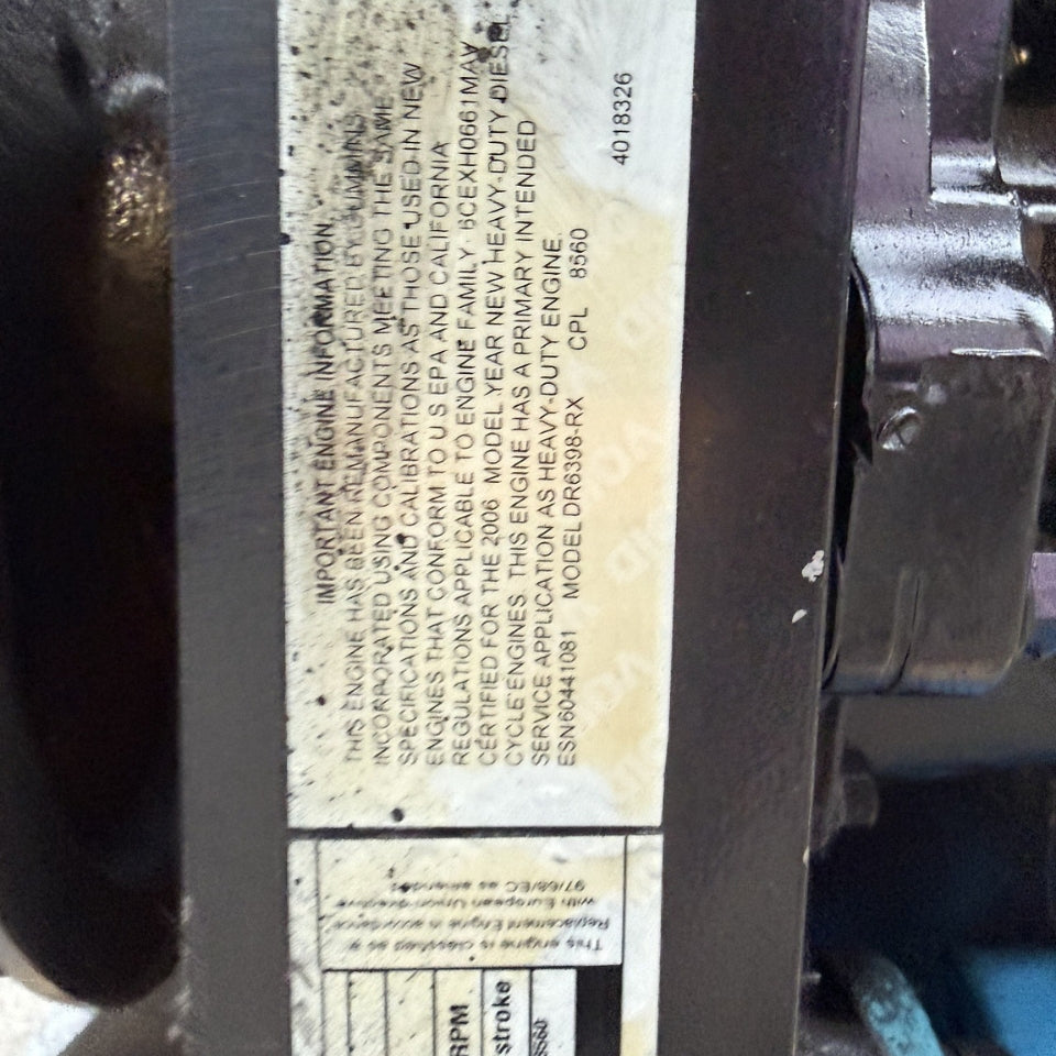 2006 Reman Cummins ISM 6 Cyl – EPA 2004 Diesel Truck Engine for Sale - hdengines.com