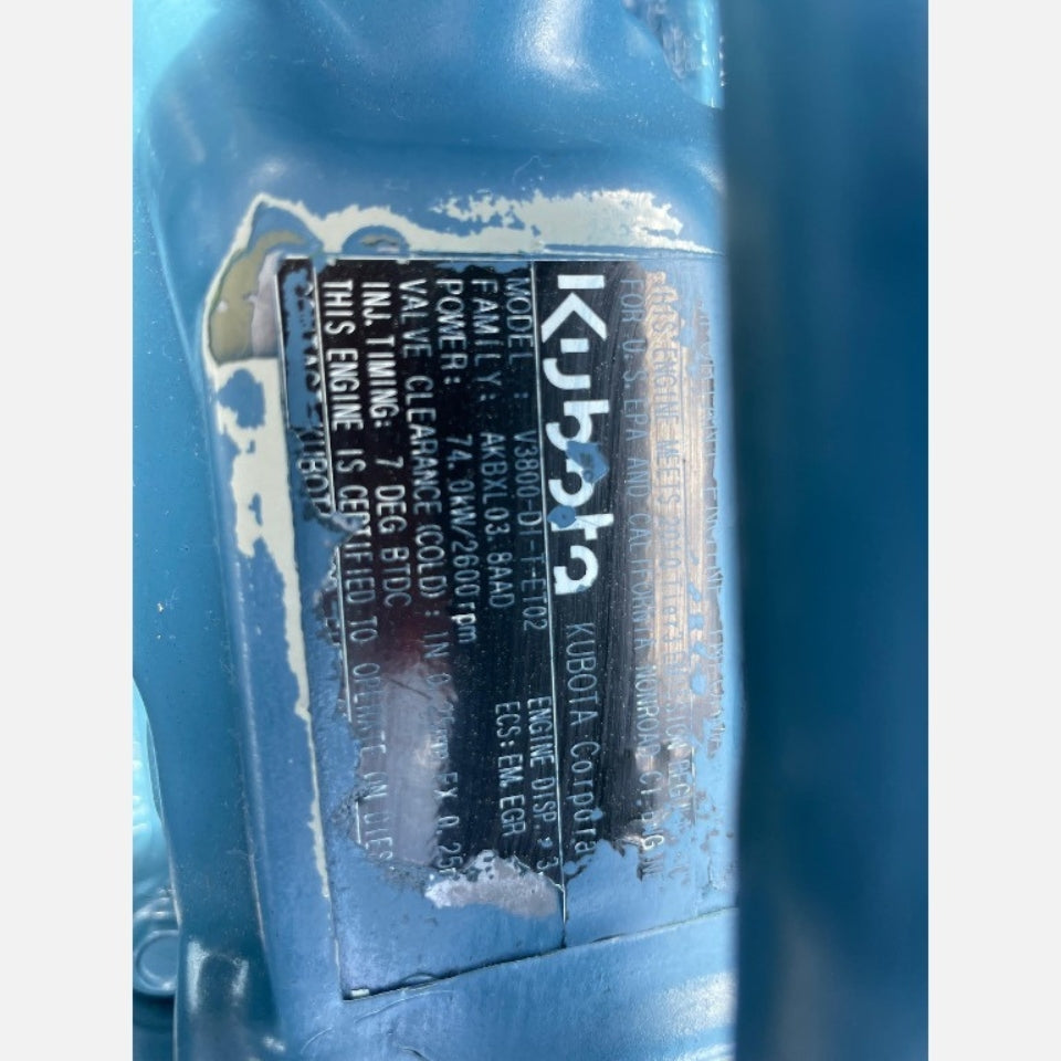 2010 Kubota V3800 99 HP 4 Cyl Diesel Engine For Sale - hdengines.com