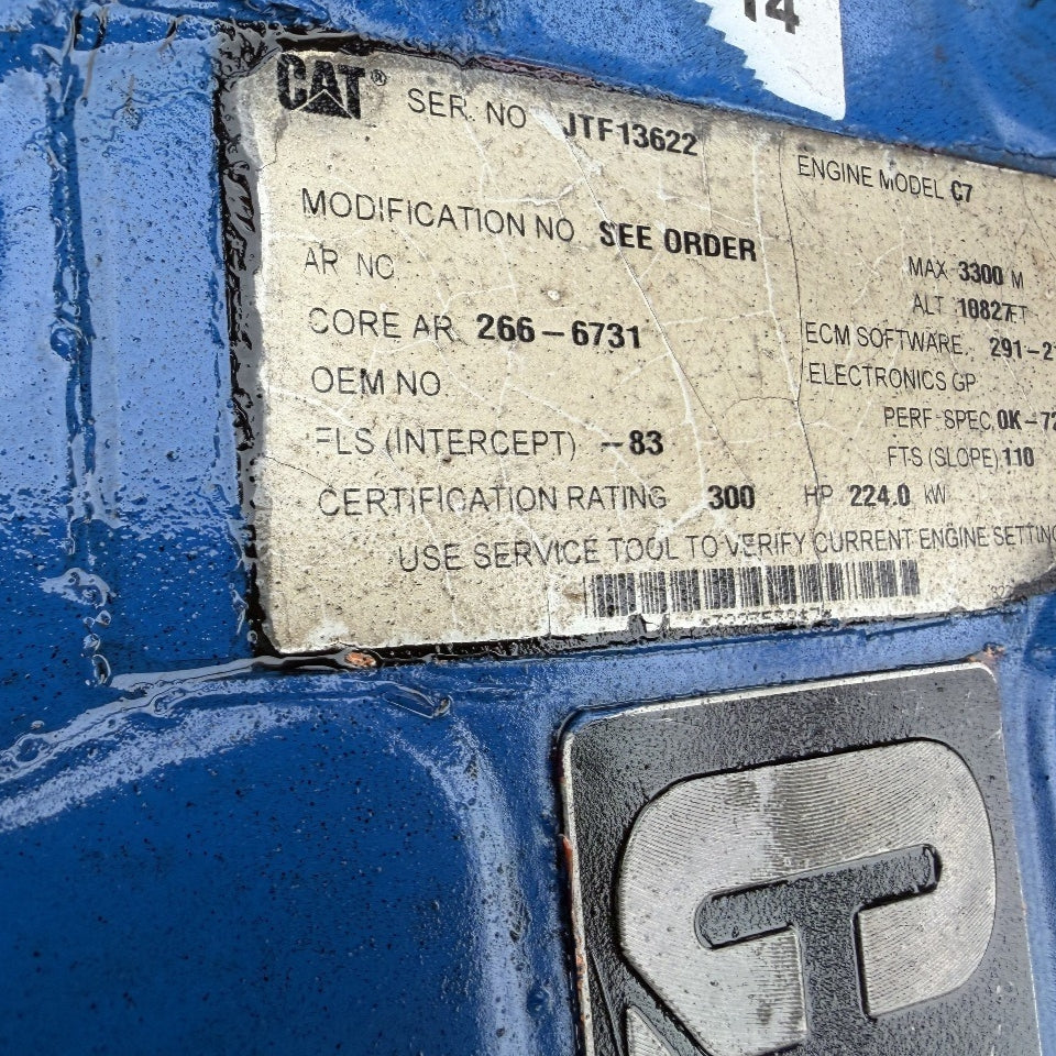 2011 CAT C7 ACERT 300HP 6 Cyl – Tier 3 Industrial Diesel Power Unit for Sale - hdengines.com
