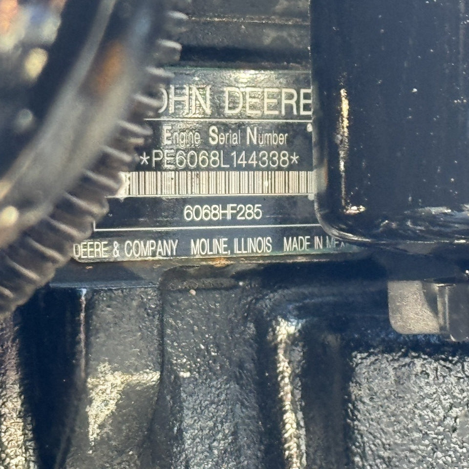 2011 John Deere 6068HF285 173HP 6 Cyl Diesel Engine Water Pump Unit For Sale - hdengines.com