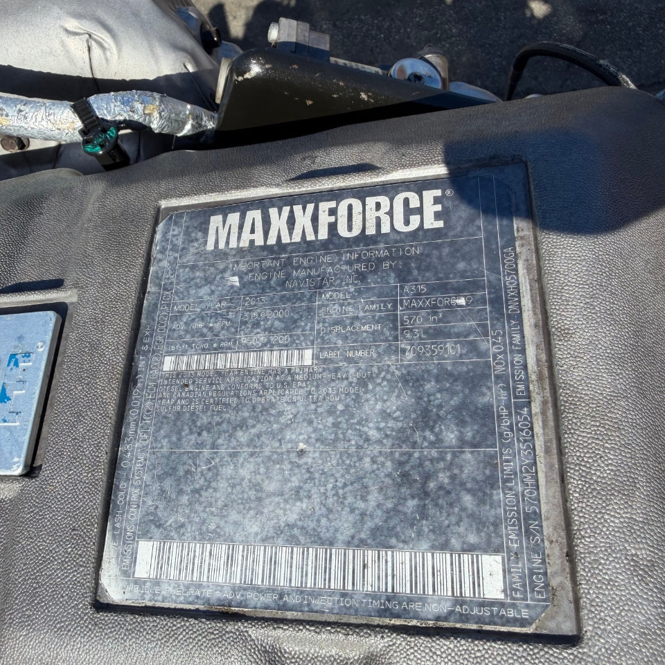 2013 International MAXXFORCE 9 Diesel Engine A315, 9.3L, DNVXH05700GA