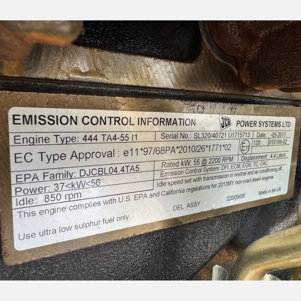 2013 JCB 444 TA4-55 I1 74HP 4 Cyl Diesel Engine For Sale - hdengines.com
