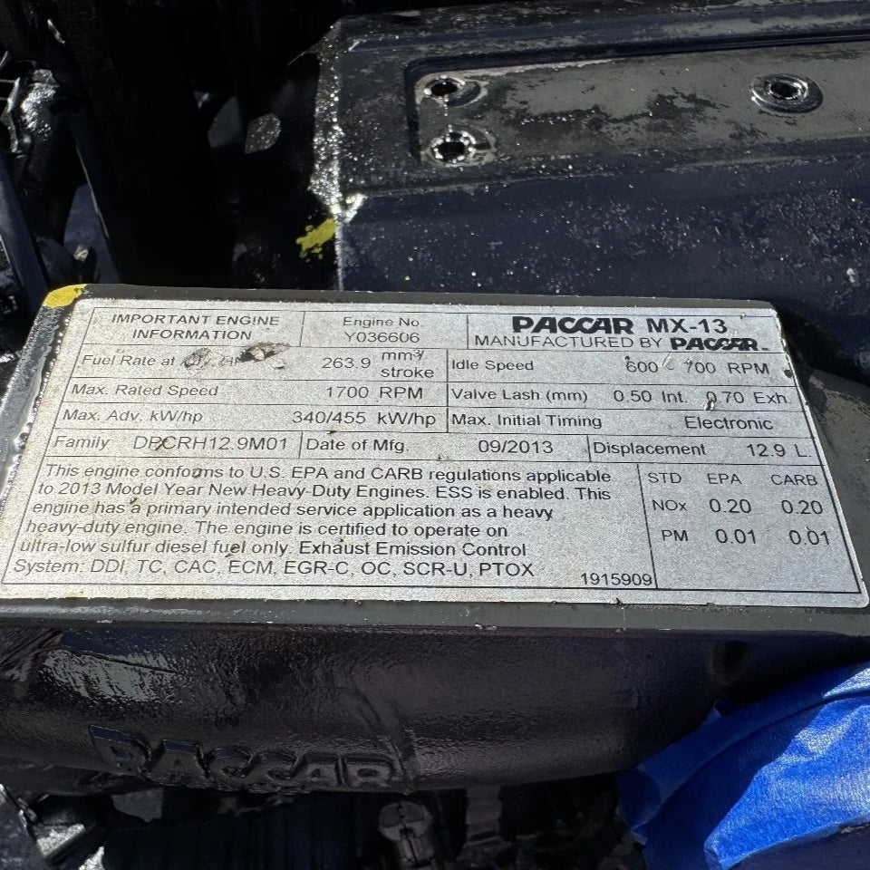 2013 PACCAR MX-13 455HP 6 Cyl Diesel Engine For Sale – 12.9L (EPA13) - hdengines.com