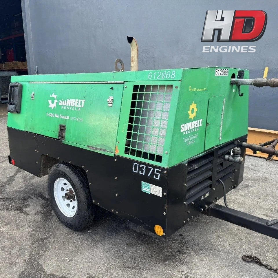 2014 Sullivan Palatek DF375PDJD John Deere 4045HF285 139HP 4 Cyl Mobile Air Compressor For Sale - hdengines.com