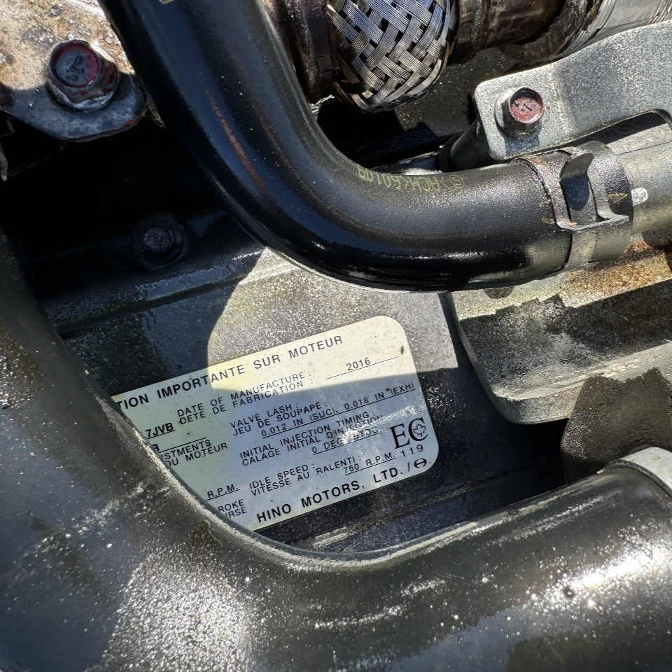 2016 Hino J08E-VB 260HP 6 Cyl Diesel Engine For Sale– EPA13 | - hdengines.com