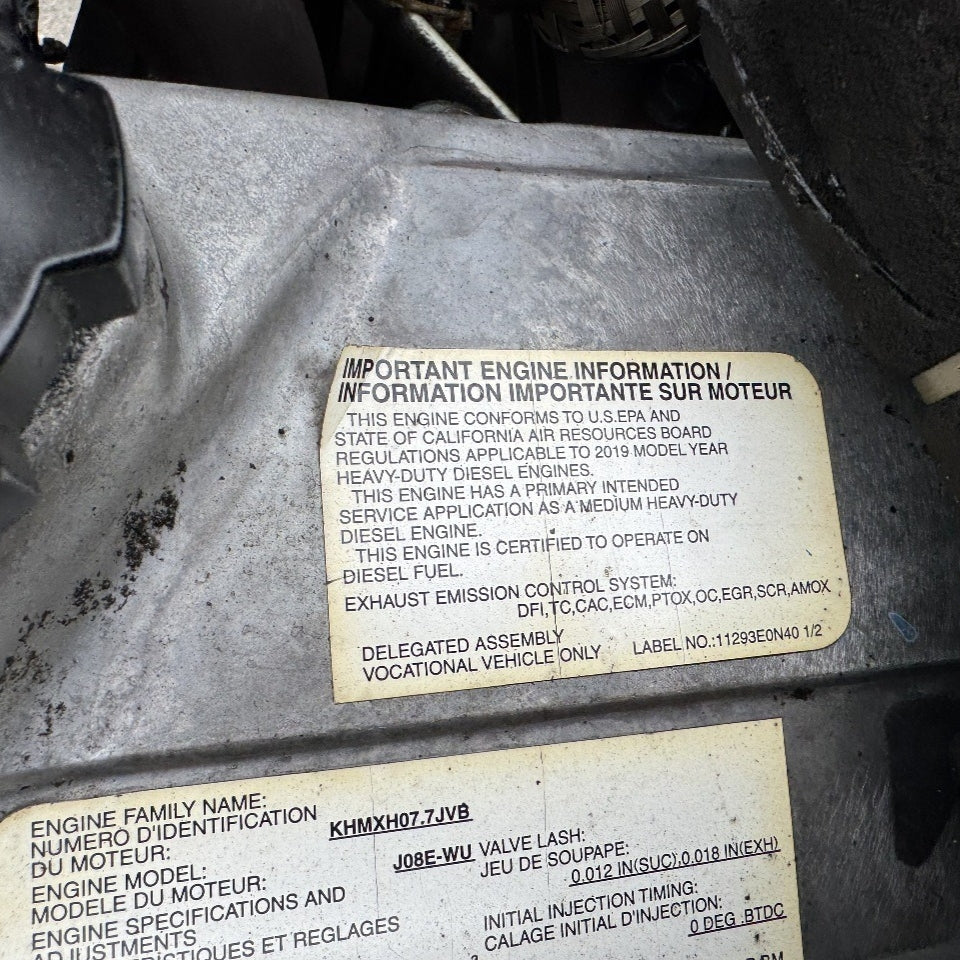2019 Hino J08E-WU 230HP 6 Cyl Diesel Engine For Sale– EPA17 - hdengines.com