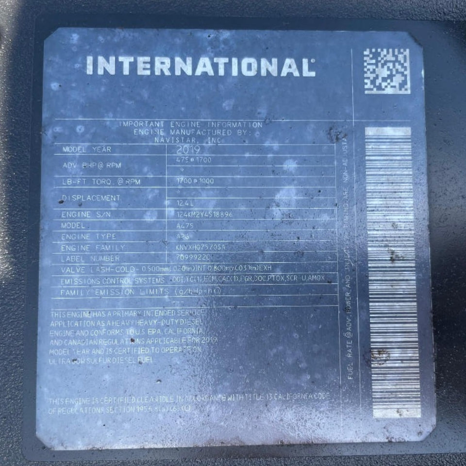 2019 International A26 475HP 6 Cyl Diesel Engine For Sale - hdengines.com