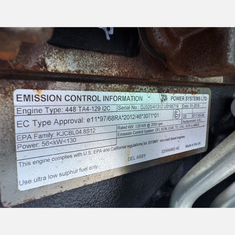 2019 JCB 448 TA4-129 173HP 4 Cyl Diesel Engine For Sale - hdengines.com