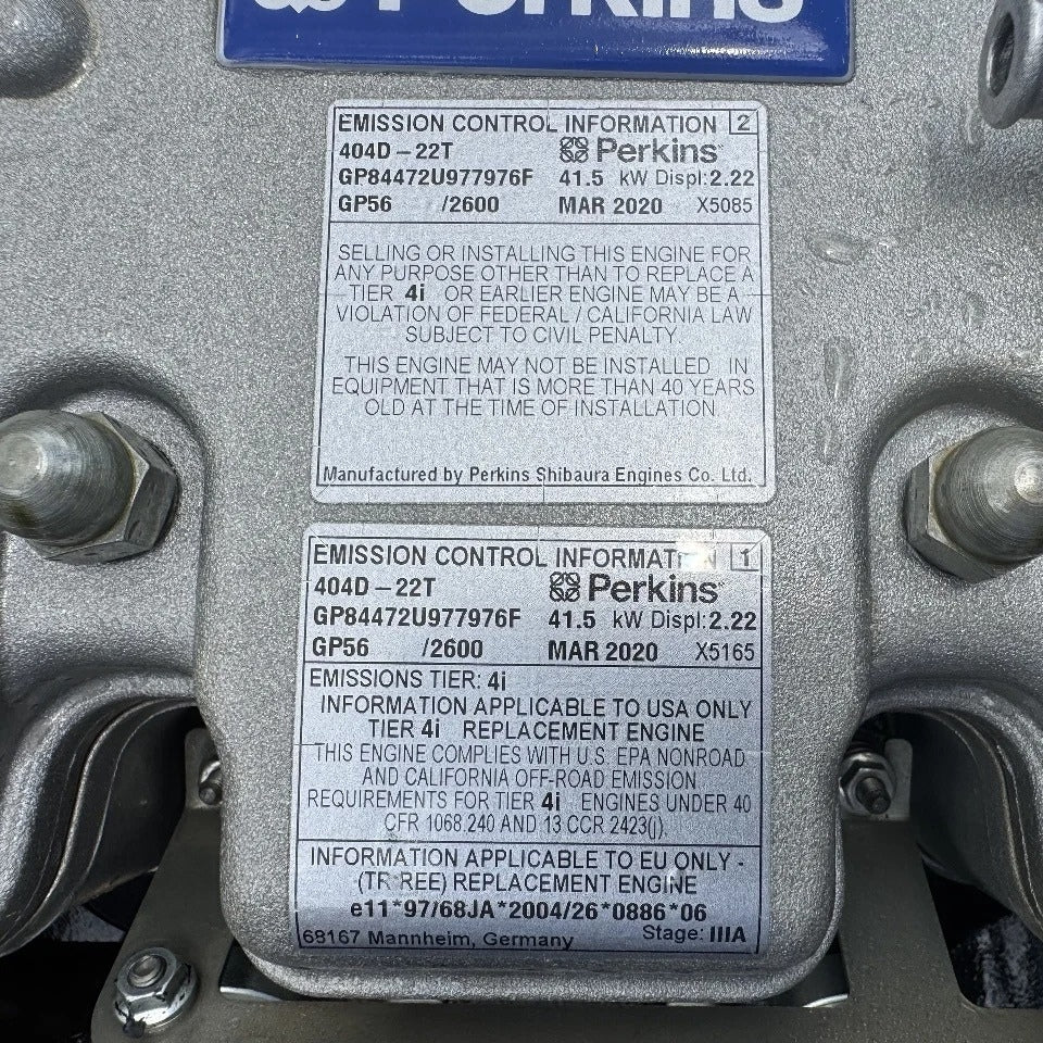 2020 Perkins 404D-22T 56 HP 4 Cyl Diesel Engine For Sale - hdengines.com