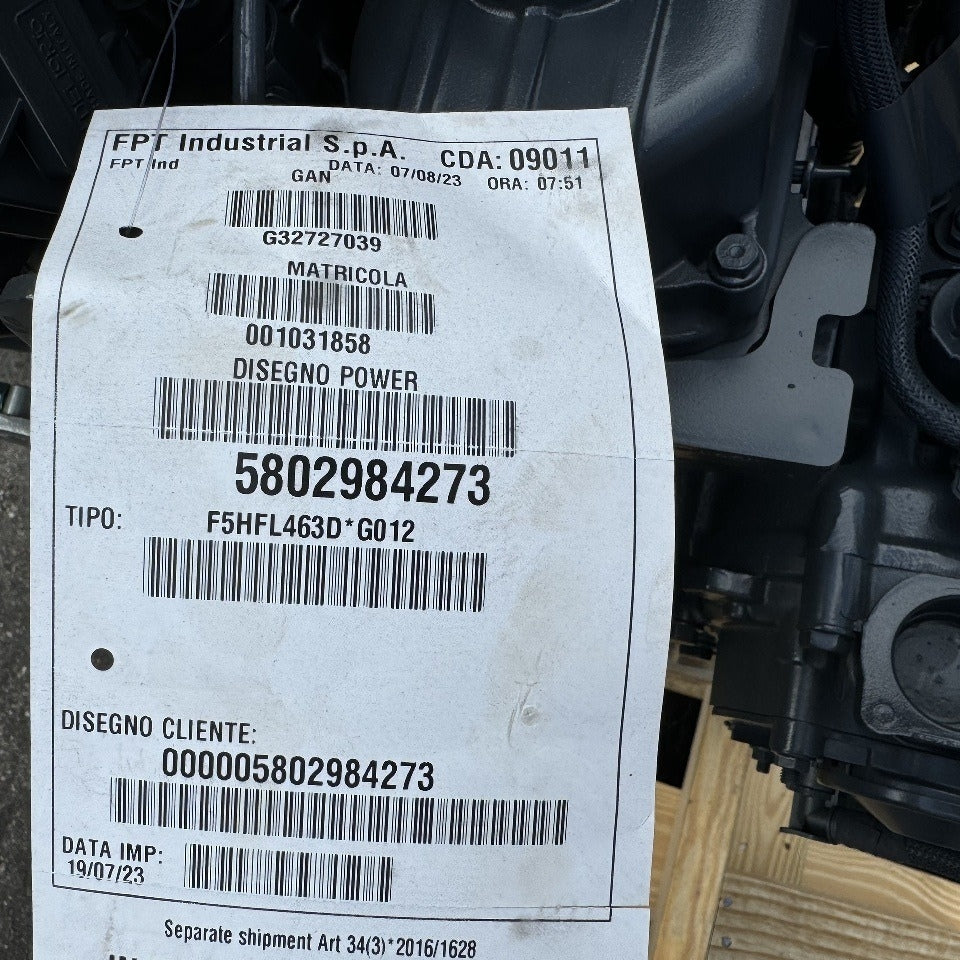 2023 FPT F5C Tier 4 Final 74HP 4 Cyl Industrial Diesel Engine For Sale - hdengines.com