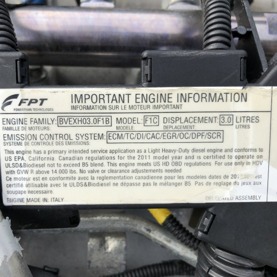 2011 Mitsubishi F1C 4 Cyl Diesel Engine For Sale – 38,306 Miles | ESN F1CE34814 - hdengines.com