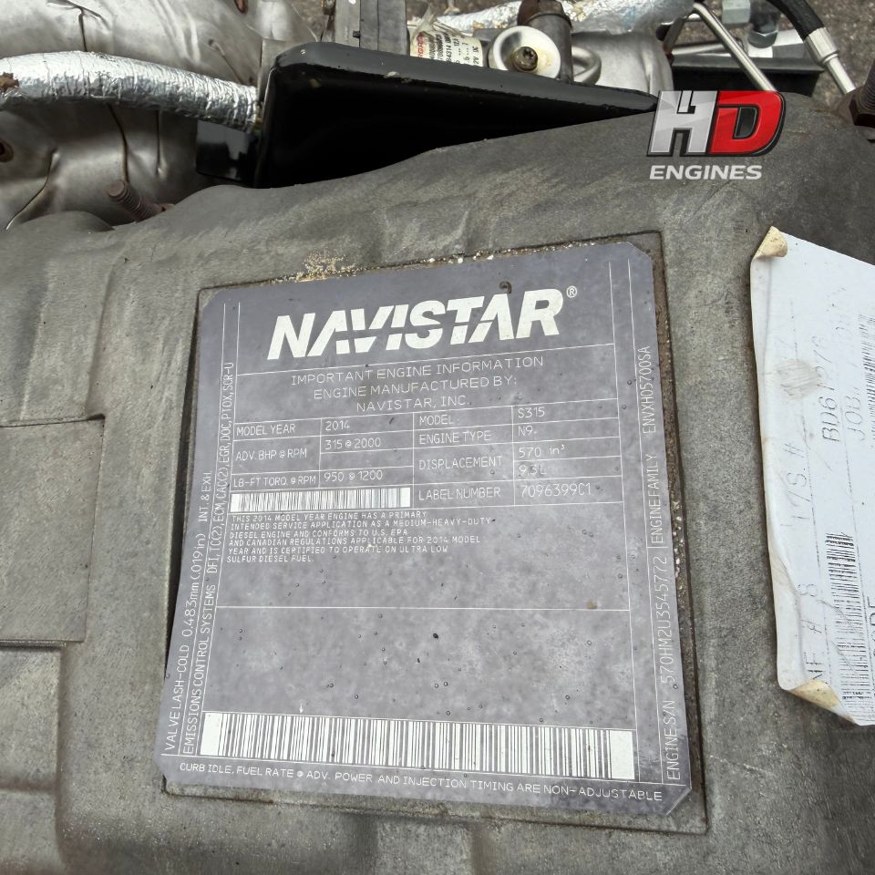 2014 International N9 315HP 9.3L EPA13 Diesel Truck Engine for Sale ENVXH05700SA