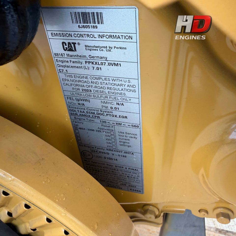2023 Caterpillar C7.1 302HP 7.1L Tier 4 Final Industrial Diesel Engine for Sale