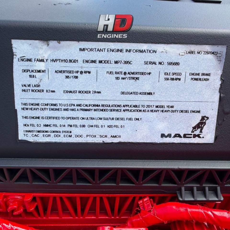 2017 Mack MP7 Diesel Truck Engine for Sale 10.8L EPA17 HVPTH10.8G01