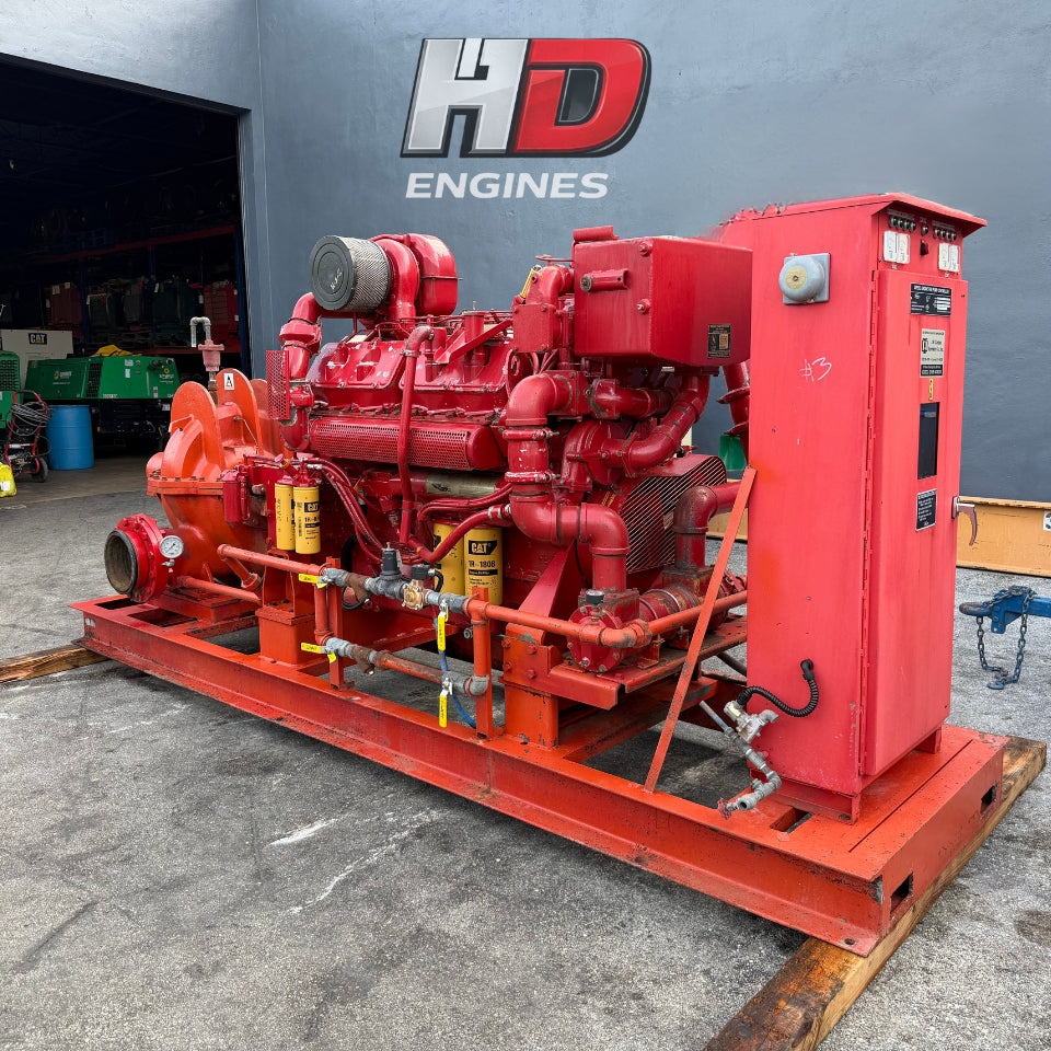1989 CAT 3412 DI 660HP V12 Industrial Diesel Engine for Sale – Low Hours