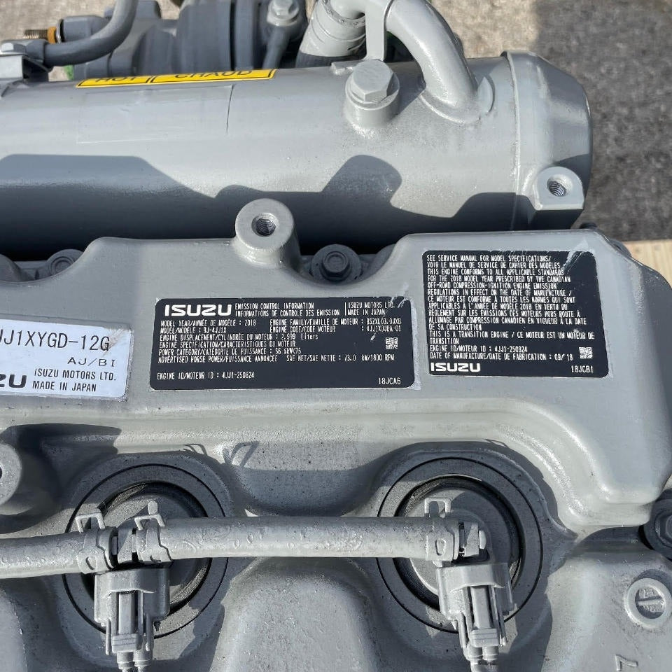 New 2018 Isuzu 4JJ1 99 HP 4 Cyl Industrial Diesel Engine For Sale - hdengines.com