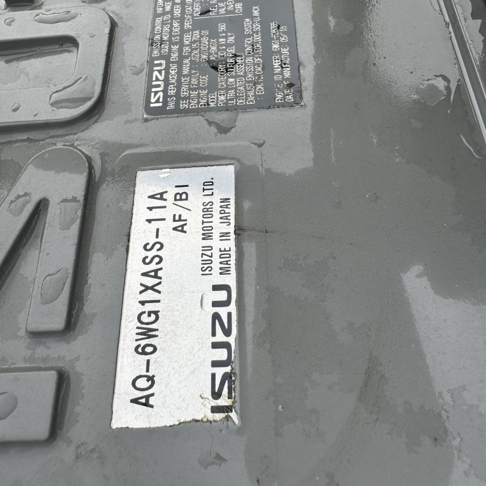 New 2018 Isuzu 6WG1X 512HP 6 Cyl Industrial Diesel Engine For Sale - hdengines.com