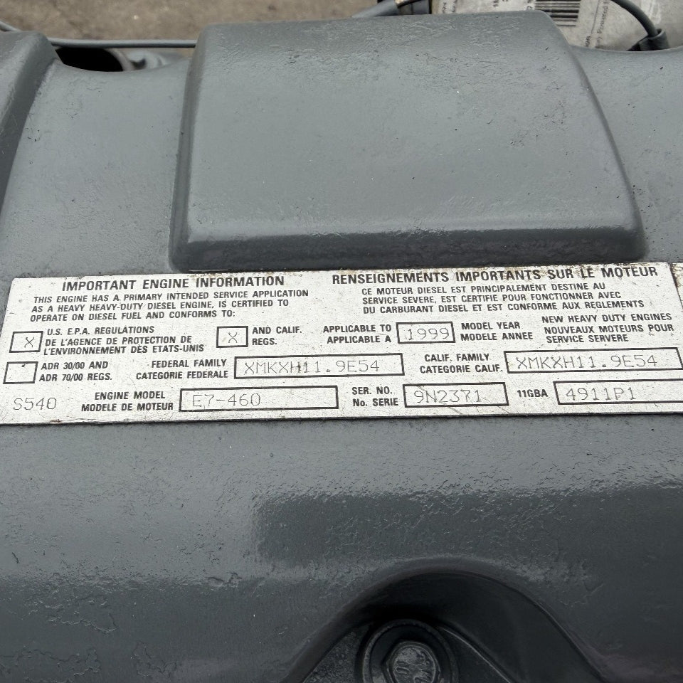 1999 Mack E7-460 460HP 6 Cyl Diesel Engine with Jake Brakes For Sale - hdengines.com