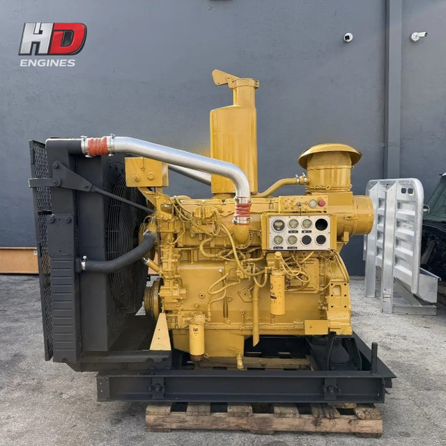 2000 CAT 3406E 575HP 6 Cyl – Industrial Diesel Power Unit with Control Panel - hdengines.com