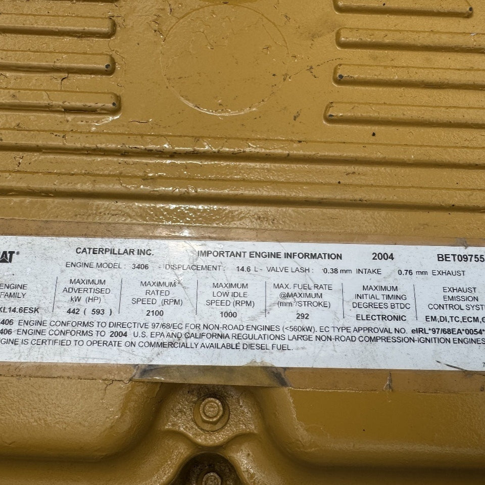 2004 CAT 3406E 593HP 6 Cyl – Industrial Diesel Engine for Sale - hdengines.com