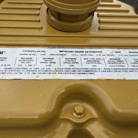 2004 CAT 3456 (C16) 669HP 6 Cyl – Industrial Diesel Engine for Sale - hdengines.com