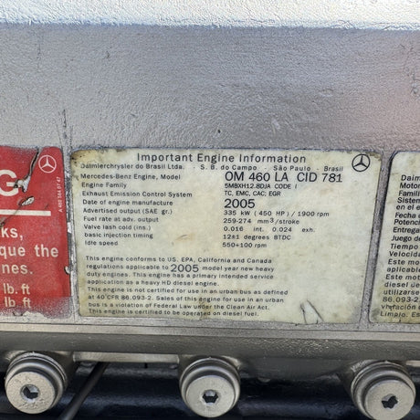 2005 Mercedes OM460LA 450HP Diesel Engine For Sale | MBE4000 - hdengines.com