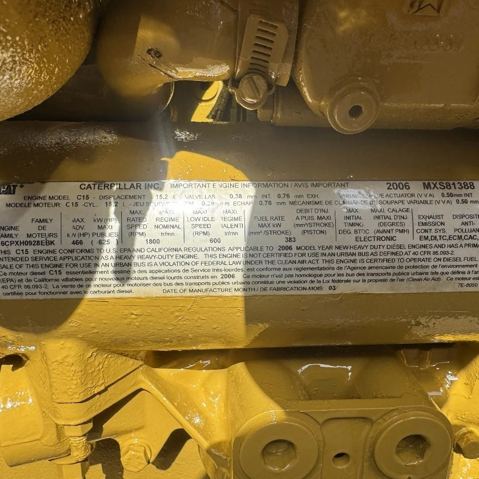 2006 CAT C15 ACERT 475HP 6 Cyl – Twin Turbo Diesel Truck Engine for Sale - hdengines.com