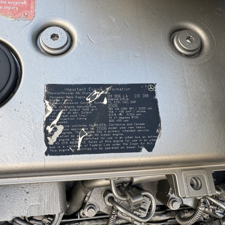 2006 Mercedes-Benz OM906LA 260HP 6 Cyl Diesel Engine For Sale - hdengines.com