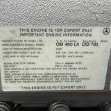 2006 Mercedes OM460LA 450HP 6 Cyl Diesel Engine For Sale - hdengines.com