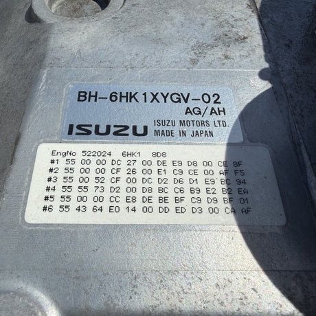 2007 Isuzu BH-6HK1X 266HP 6 Cyl Industrial Diesel Engine For Sale - hdengines.com