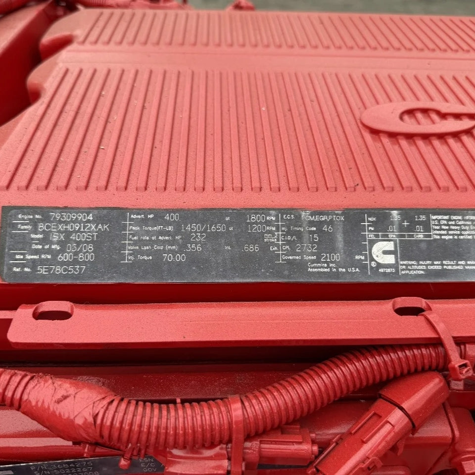 2008 Cummins ISX 400HP 6 Cyl – EPA 2007 Diesel Truck Engine for Sale - hdengines.com