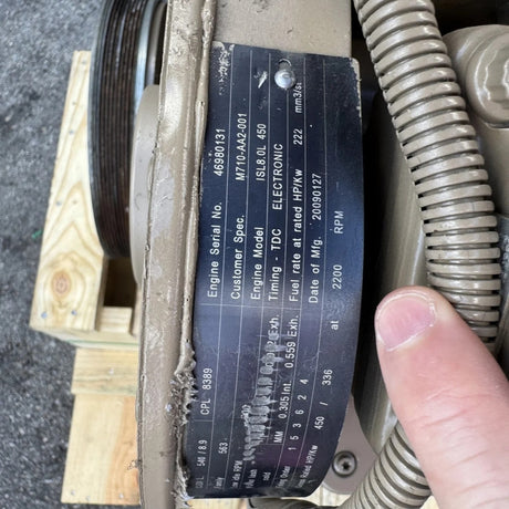 2009 Cummins ISL 8.9L 450HP Diesel Engine For Sale – CM850, CPL 8389 - hdengines.com