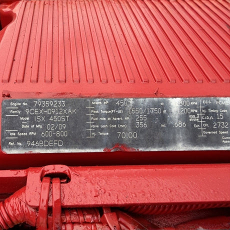 2009 Cummins ISX 450HP 6 Cyl Diesel Engine For Sale – ESN 79359233 - hdengines.com