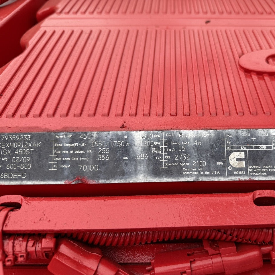2009 Cummins ISX 450HP 6 Cyl Diesel Engine For Sale – ESN 79359233 - hdengines.com