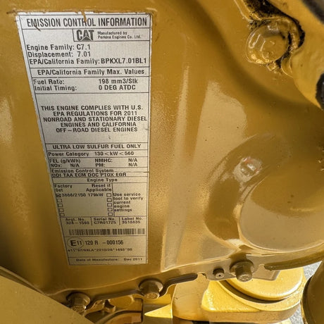 2011 CAT C7.1 ACERT 230HP 6 Cyl – Industrial Diesel Engine for Sale - hdengines.com