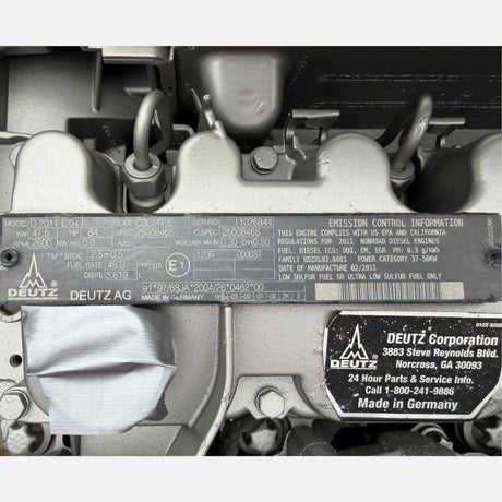 2011 Deutz D2011L04I 64HP 4 Cyl Diesel Engine For Sale - hdengines.com