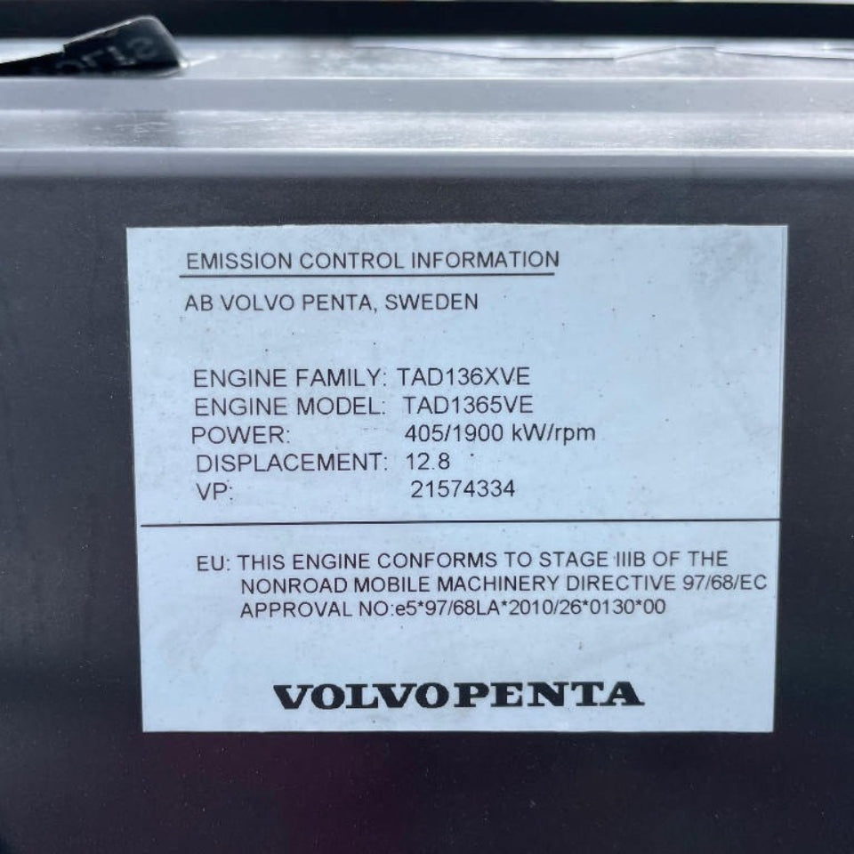 2011 Volvo D13 543 HP 6 Cyl Diesel Engine For Sale | TAD1365VE - hdengines.com