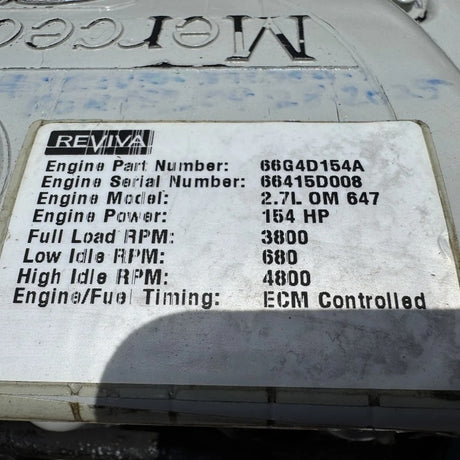 2006 Mercedes-Benz OM647 154 HP 5 Cyl Diesel Engine For Sale– Reviva Reman - hdengines.com