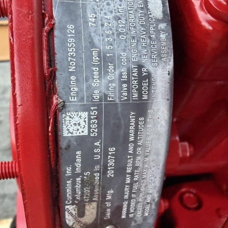 2013 Cummins ISL9 370HP 6 Cyl – EPA 2013 Diesel Truck Engine for Sale - hdengines.com