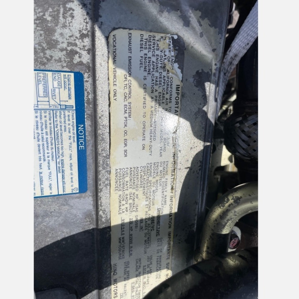 2013 Hino J08E-VC 220HP 6 Cyl Diesel Engine For Sale– EPA10 - hdengines.com