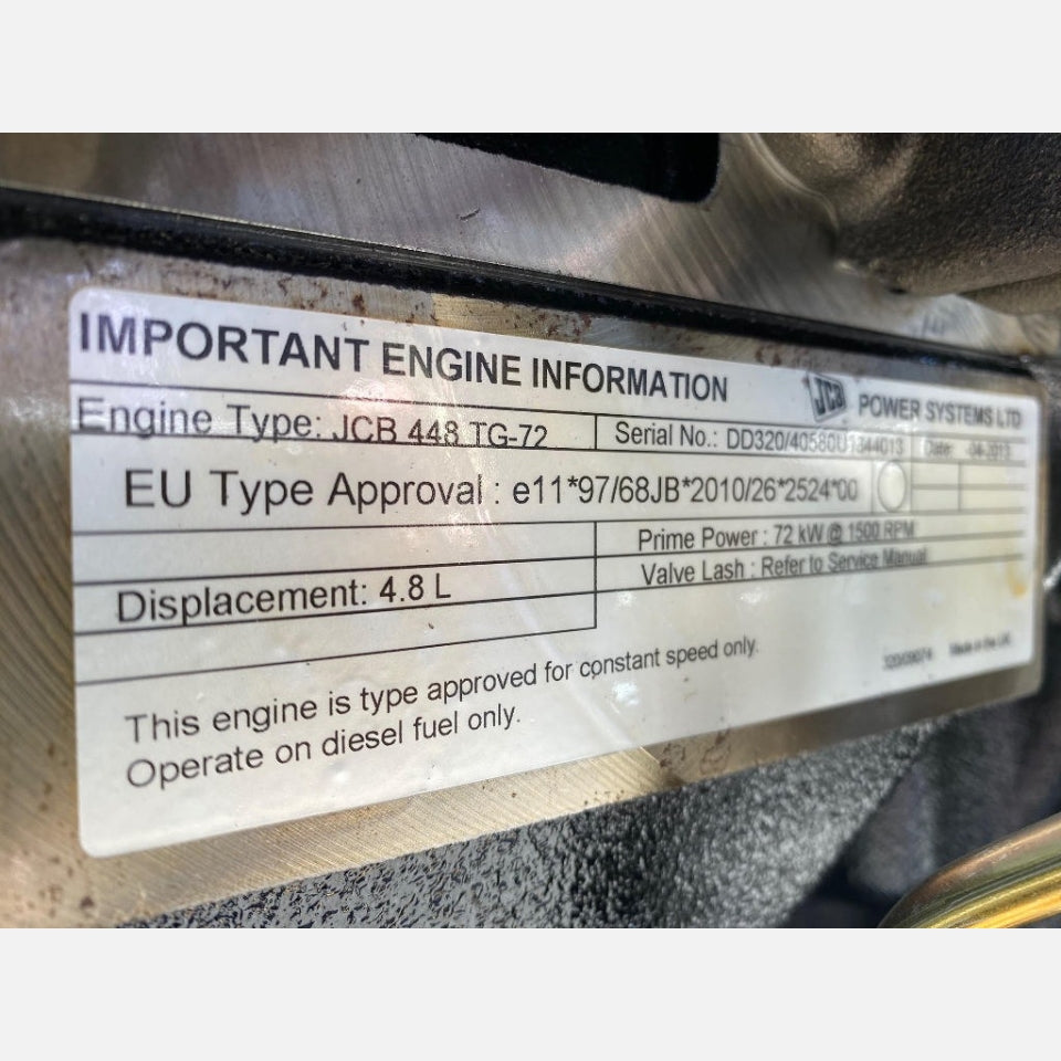 2013 JCB 448 TG-72 97HP 4 Cyl Diesel Engine For Sale - hdengines.com