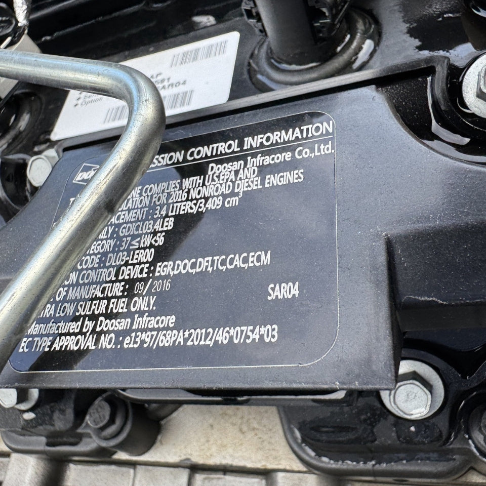 2016 Doosan D34NAP 74HP 4 Cyl Diesel Engine For Sale - hdengines.com