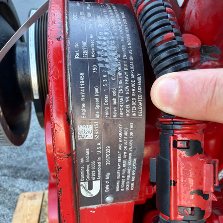 2017 Cummins L9 Diesel Engine, EPA17, Family #HCEXH0540LAX, 330HP, CPL 4759