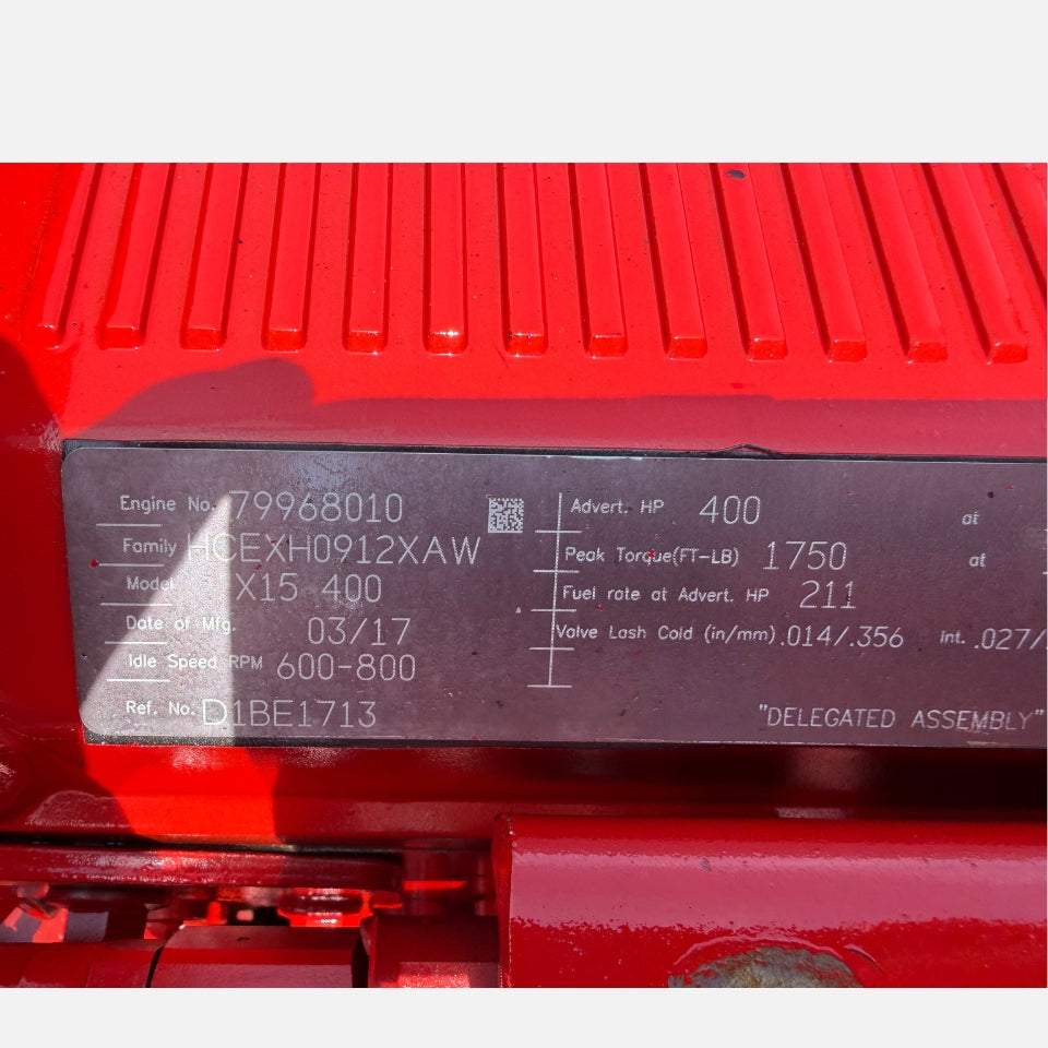2017 Cummins X15 Diesel Engine for sale, CPL 4342, CM2350, EPA 17