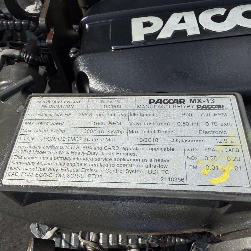 2018 PACCAR MX-13 510HP 6 Cylinder Diesel Engine For Sale - hdengines.com