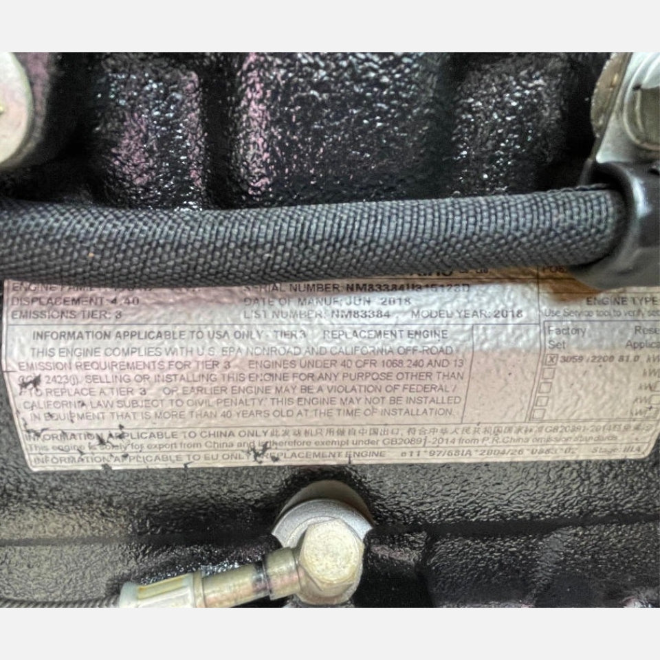 2018 Perkins 1104D-44TA 109 HP 4 Cyl Diesel Engine For Sale - hdengines.com